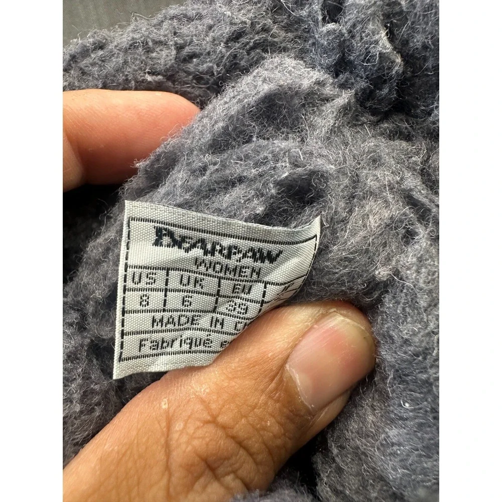 Bearpaw Nova Womens 8 Charcoal Gray Suede Wool Ankle Round Toe Winter Snow Boot